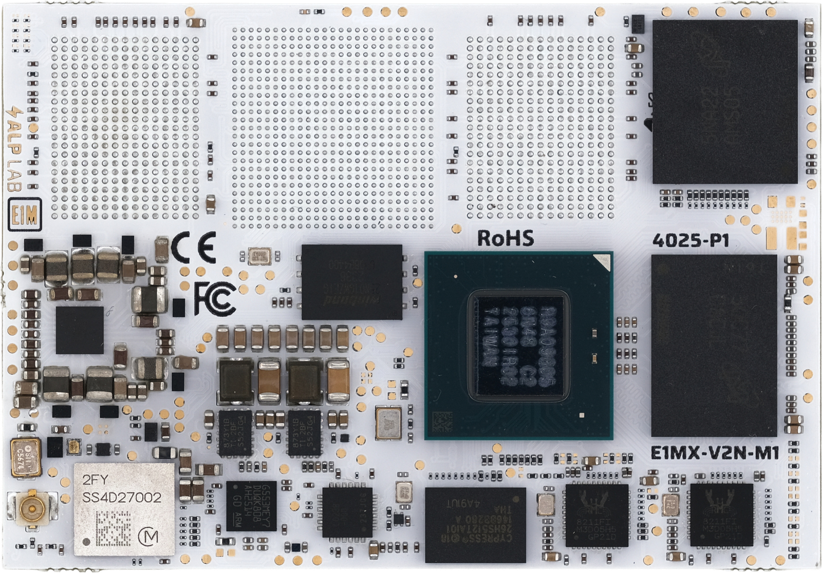 E1M-X V2N module, dimensioned
